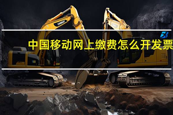 中国移动网上缴费怎么开发票（中国移动网上缴费）
