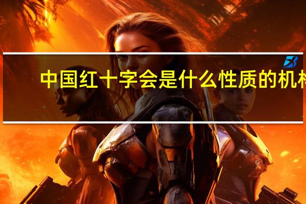 中国红十字会是什么性质的机构