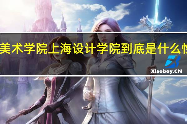 中国美术学院上海设计学院到底是什么性质的学校