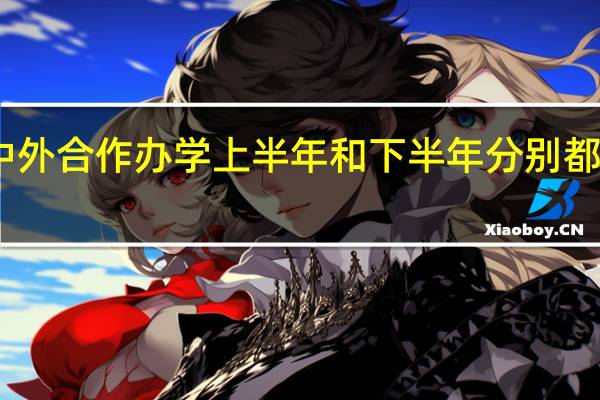 中外合作办学上半年和下半年分别都能报吗