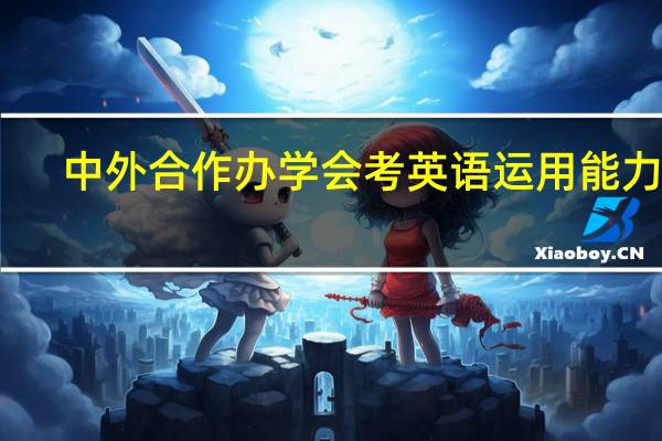 中外合作办学会考英语运用能力吗