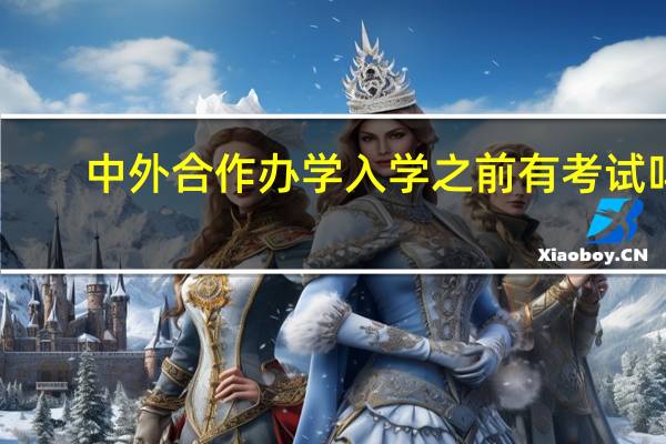 中外合作办学入学之前有考试吗