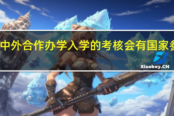 中外合作办学入学的考核会有国家参与吗