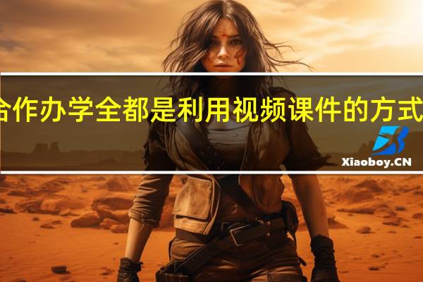 中外合作办学全都是利用视频课件的方式来教学的吗