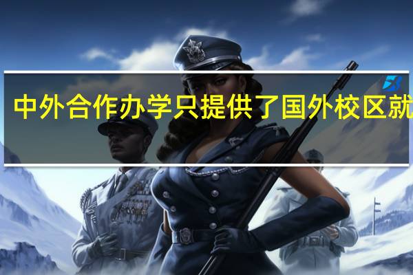 中外合作办学只提供了国外校区就读吗