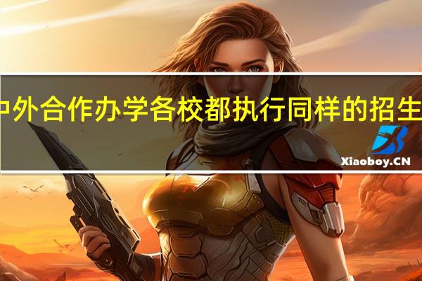 中外合作办学各校都执行同样的招生原则吗