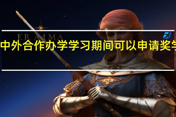 中外合作办学学习期间可以申请奖学金吗