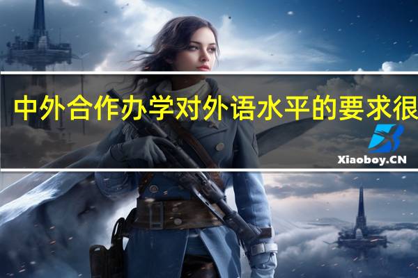 中外合作办学对外语水平的要求很高吗