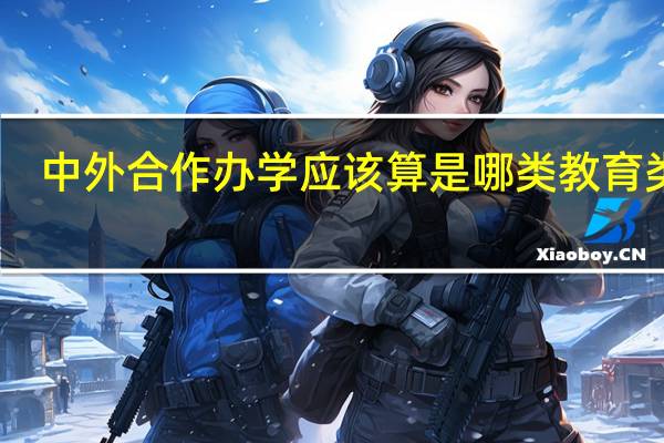 中外合作办学应该算是哪类教育类型