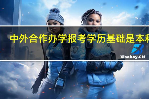中外合作办学报考学历基础是本科吗