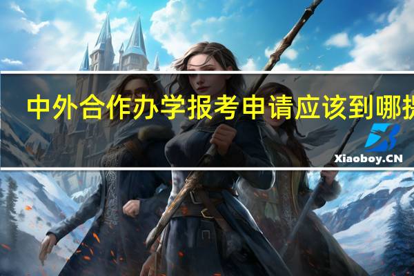 中外合作办学报考申请应该到哪提交