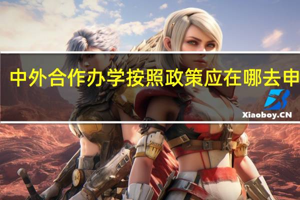 中外合作办学按照政策应在哪去申报吗