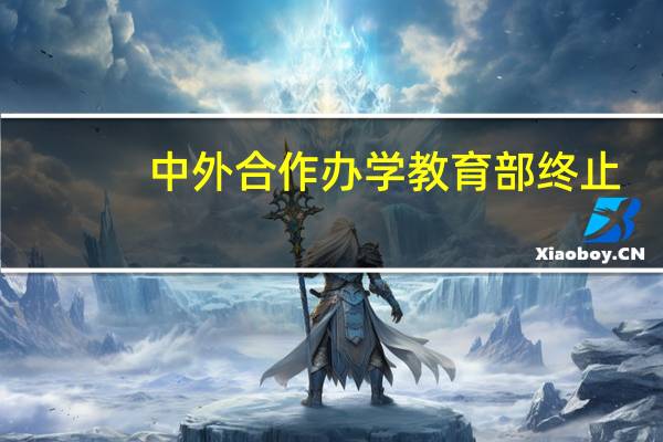 中外合作办学教育部终止