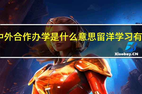 中外合作办学是什么意思留洋学习有必要吗