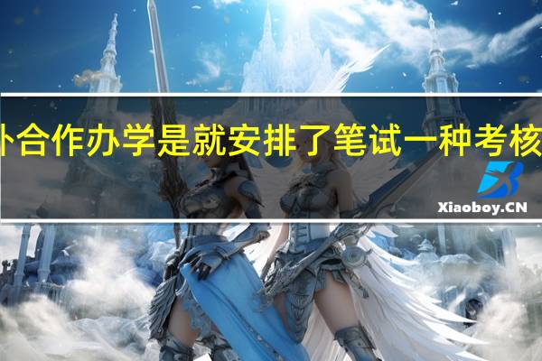 中外合作办学是就安排了笔试一种考核的形式吗