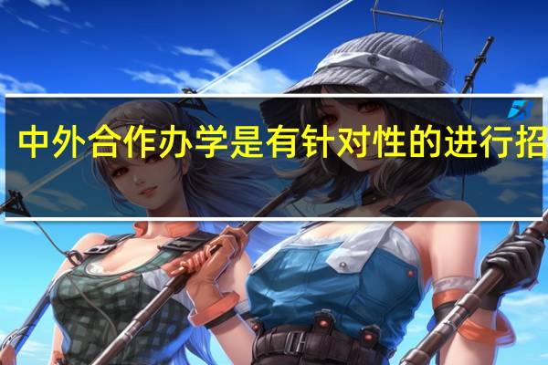 中外合作办学是有针对性的进行招生吗