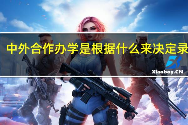 中外合作办学是根据什么来决定录取的
