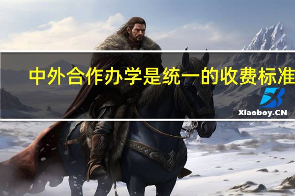 中外合作办学是统一的收费标准吗