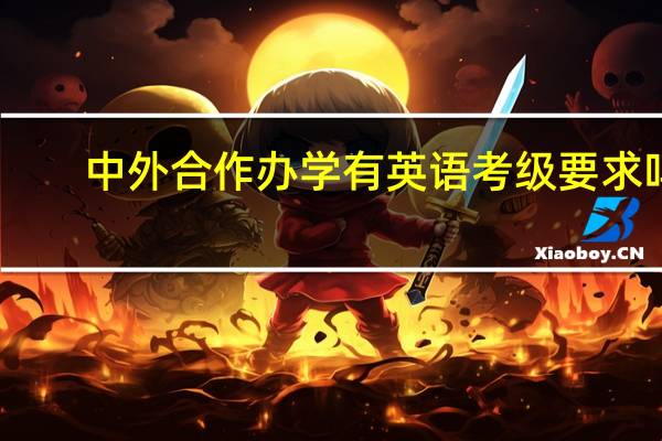 中外合作办学有英语考级要求吗