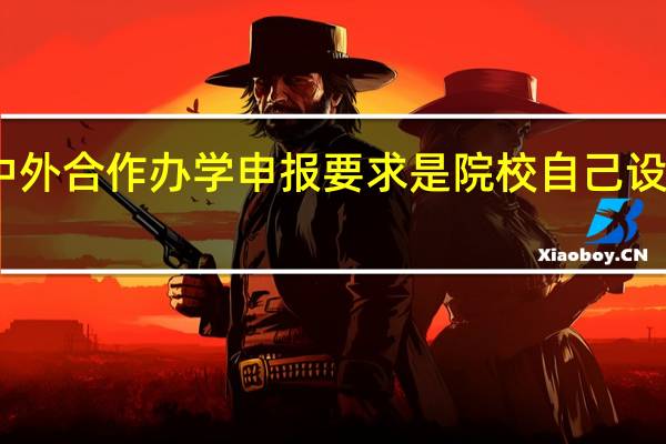 中外合作办学申报要求是院校自己设定的吗