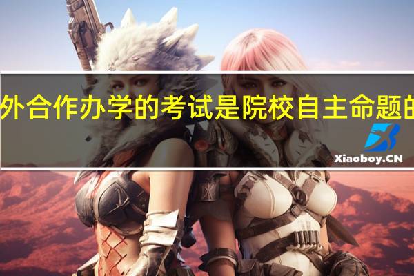 中外合作办学的考试是院校自主命题的形式吗