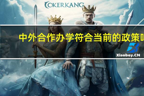 中外合作办学符合当前的政策吗