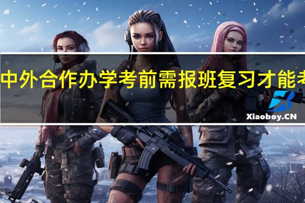 中外合作办学考前需报班复习才能考上吗