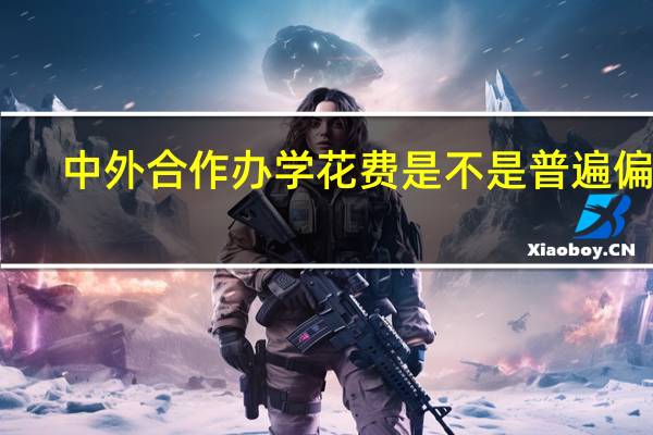 中外合作办学花费是不是普遍偏高