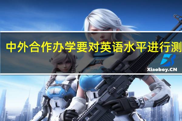 中外合作办学要对英语水平进行测试吗