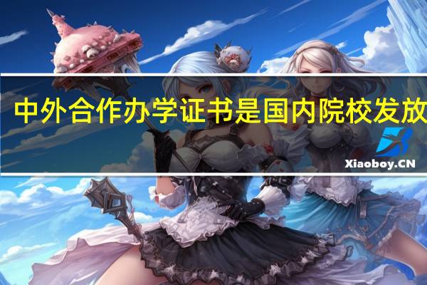 中外合作办学证书是国内院校发放的吗