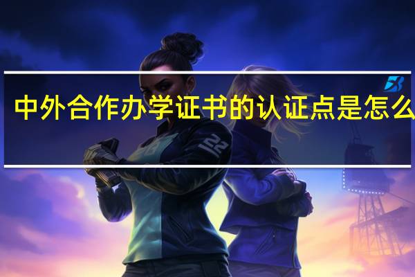 中外合作办学证书的认证点是怎么定的