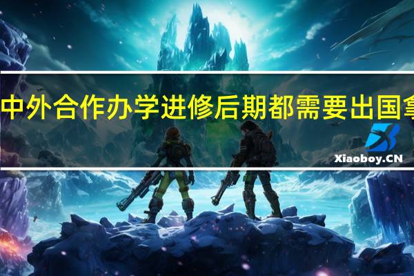 中外合作办学进修后期都需要出国拿证吗