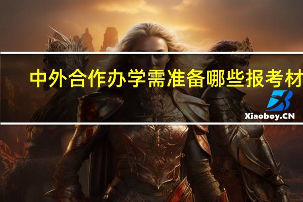 中外合作办学需准备哪些报考材料