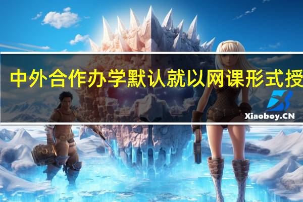 中外合作办学默认就以网课形式授课吗