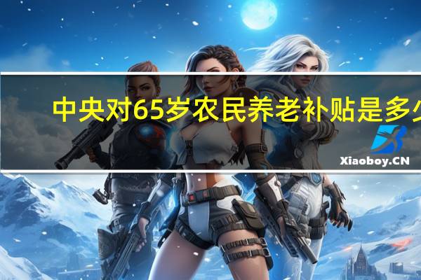 中央对65岁农民养老补贴是多少