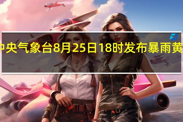 中央气象台8月25日18时发布暴雨黄色预警