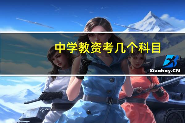 中学教资考几个科目