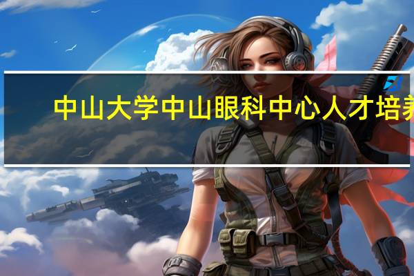 中山大学中山眼科中心人才培养