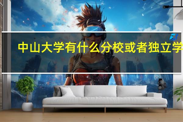中山大学有什么分校或者独立学院