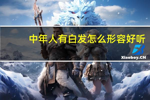 中年人有白发怎么形容好听