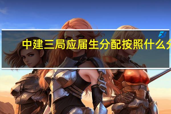 中建三局应届生分配按照什么分