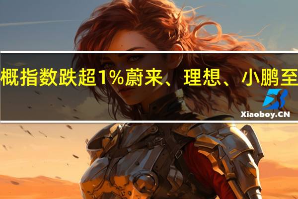 中概指数跌超1%蔚来、理想、小鹏至多涨超1.2%
