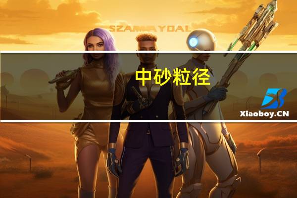 中砂粒径