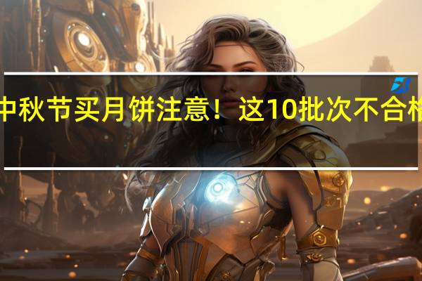 中秋节买月饼注意！这10批次不合格 别买！