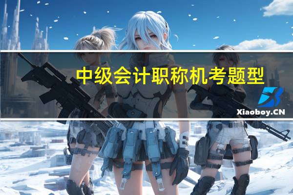 中级会计职称机考题型