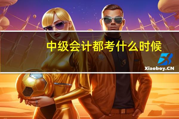 中级会计都考什么时候