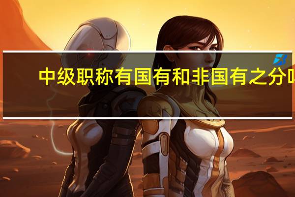 中级职称有国有和非国有之分吗