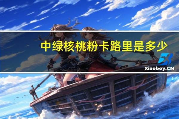 中绿核桃粉卡路里是多少