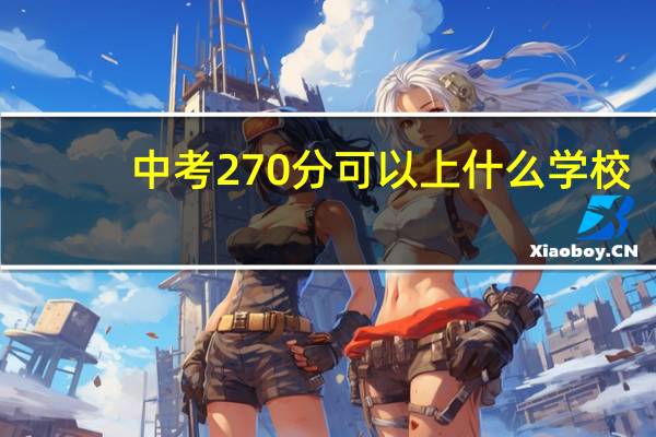 中考270分可以上什么学校