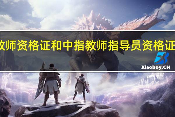 中职教师资格证和中指教师指导员资格证有什么区别